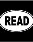 Read Oval Decal