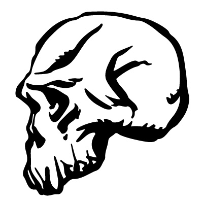 Skull Vinyl Decal Sticker 02 - Pro Sport Stickers