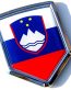 Slovenia Decal Slovenian Flag Crest Car Chrome Emblem Sticker Decal