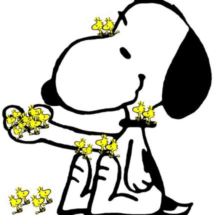 SNOOPY and Woodstock Peanuts Gang Sticker 04