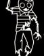 Walking Dead Zombie Sticker BOY
