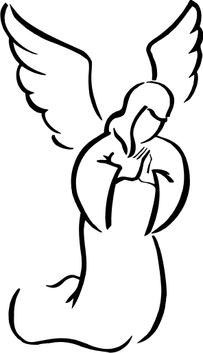 Angel in Prayer Decal - Pro Sport Stickers