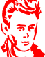 James Dean vinyl sticker