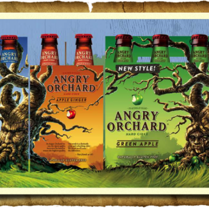 angry orchard six packs sticker