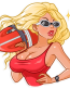 bay watch pam anderson sticker 22