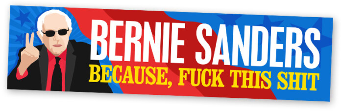 BERNIE FOR PRESIDENT BUMPER STICKER 3