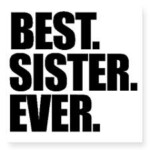 best sister ever sticker funny girl sticker