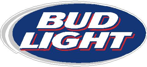 Bud-Light-Logo OVAL NEW - Pro Sport Stickers