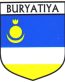 Buryatiya Flag Crest Decal Sticker