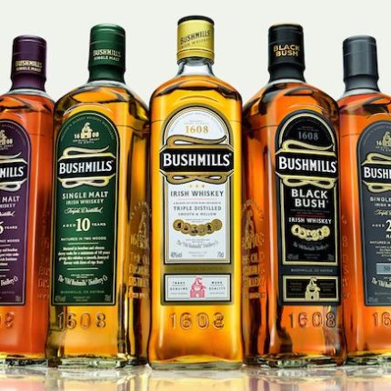 bushmills irish whiskey bottles sticker