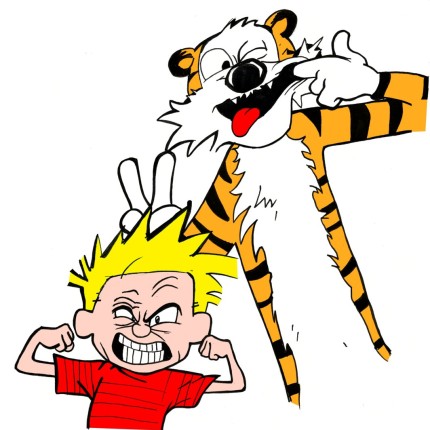 Calvin and Hobbes Color Diecut Decal 4