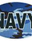 CAMO BLUE OVAL NAVY DECAL