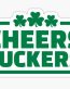 CHEERS FUCKERS FUNNY BEER STICKER