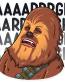 chewbacca wookiee star wars sticker 18