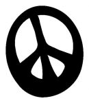 Cool Peace Sign Sticker