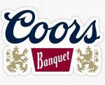 COORS BANQUET LOGO BEER STICKER