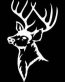 Deer Head Vinyl Hunting Sticker