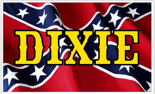 DIXIE Rebel Battle Flag Sticker