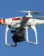 DJI drone in flight sticker