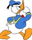 donald duck marching sticker