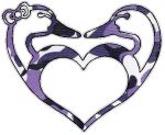 Duck Hunting LOVE Sticker 2 FILLS Camo Purple