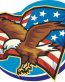 Eagle with Flag Decal Sticker