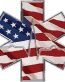 EMT Flag and heart Beat Vinyl Decal Sticker