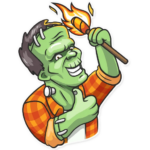 franky the monster_cartoon sticker 3