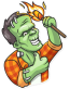 franky the monster_cartoon sticker 3