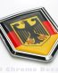 German Decal Germany Flag Crest Car Chrome Emblem Sticker