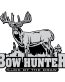 GRAY BLACK WHITE Bowhunter Luck of the Draw Whitetail Decal