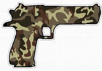 HAND GUN FILLS camo brown