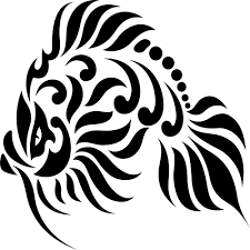 hawaiian sticker tribal fish