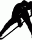 Hockey Silhouette Window Wall Sticker
