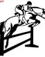 Horse Jumping Decal 3