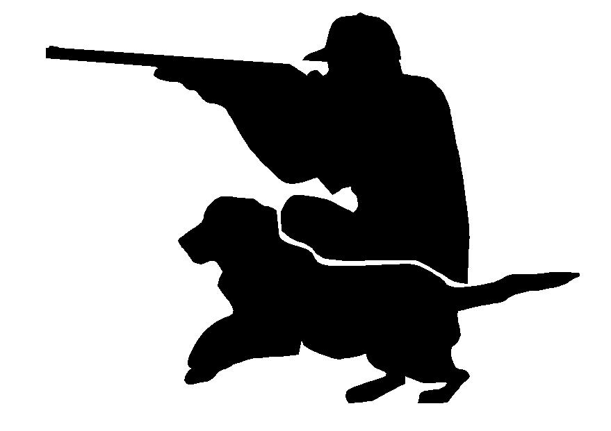 Hunter with Dog Adhesive Car Sticker - Pro Sport Stickers