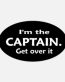 im_the_captain_get_over_it_oval_bumper boating_sticker