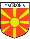 Macedonia Flag Crest Decal Sticker