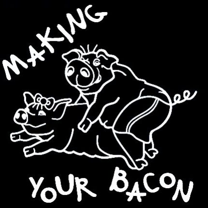 making your bacon funny die cut decal