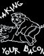 making your bacon funny die cut decal