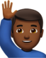 man saying hi medium emoji