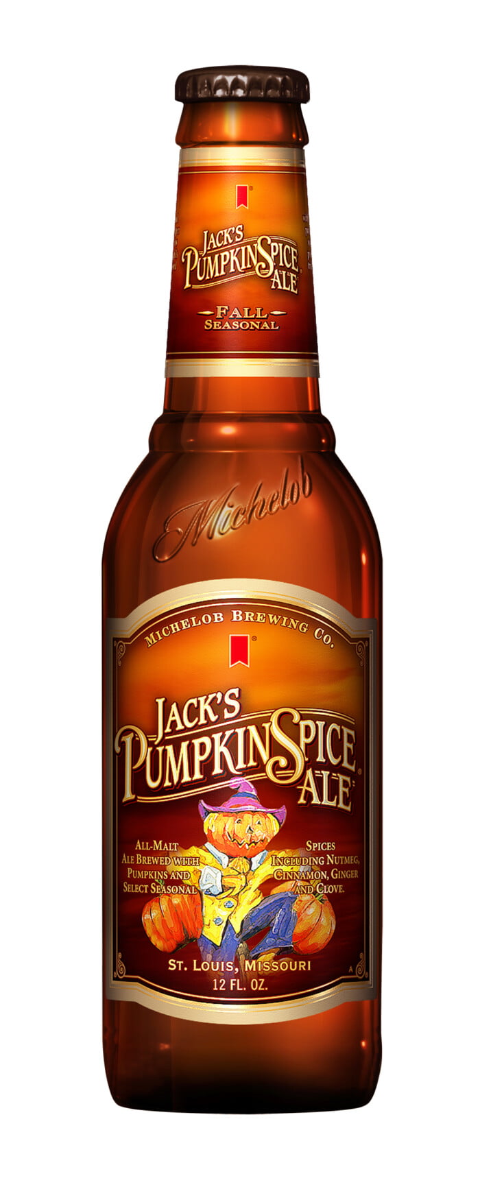 Michelob Jacks Pumpkin Spice Ale Bottle Decal