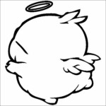 Moshimaro Angel Cartoon Decal