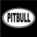 Pitbull Oval Dog Decal