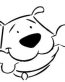 Puppy with Bone Diecut Vinyl Decal