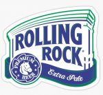 ROLLING ROCK LOGO BEER STICKER