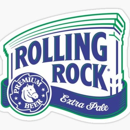 ROLLING ROCK LOGO BEER STICKER