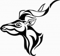 Tribal Antelope Diecut Decal