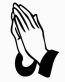 Pray Hands Decal 2