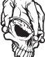 Skull Decal Sticker 03